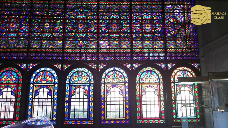 windows with colorful glasses