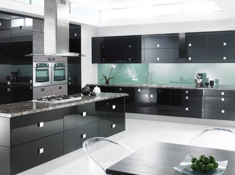 Color glass cabinets