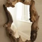 ترکیب آینه با چوب