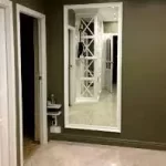 ترکیب آینه و کاغذ دیواری