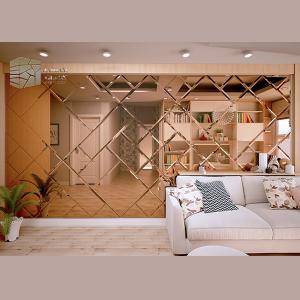 آینه دکوراتیو طرح آجری اریب